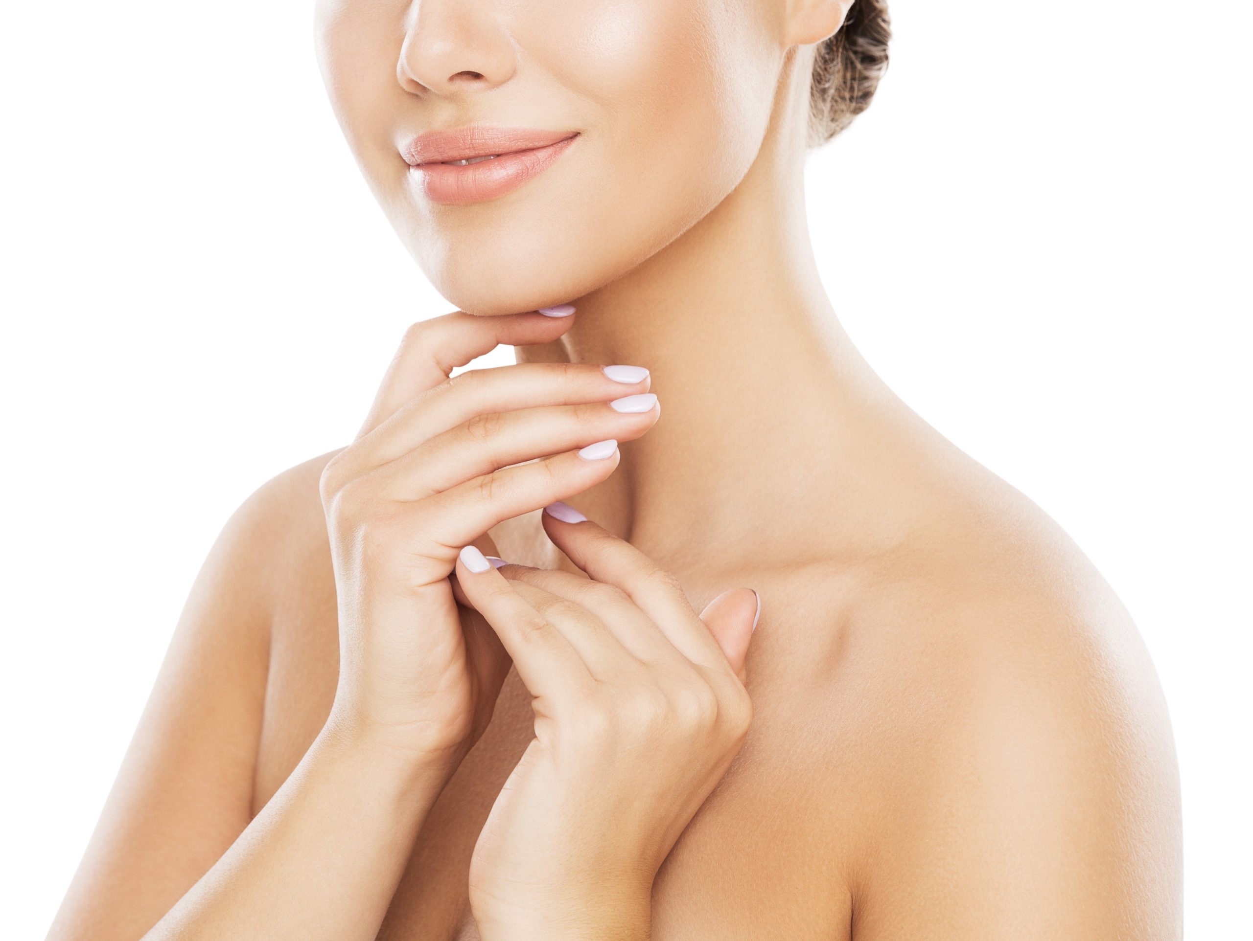 Glowing skin of a smiling woman | Get Kybella at Arabella Medical Aesthetics in Knoxville, TN